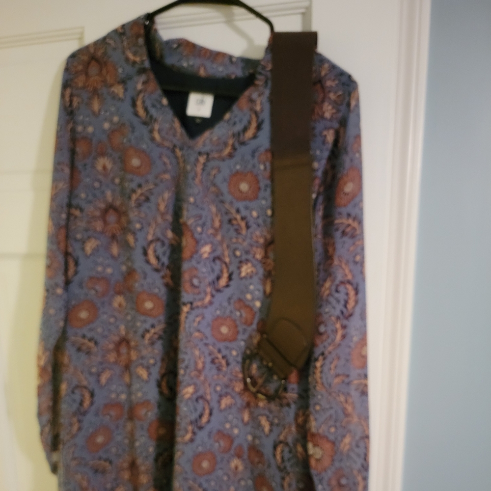 CAbi fall shirt dress M